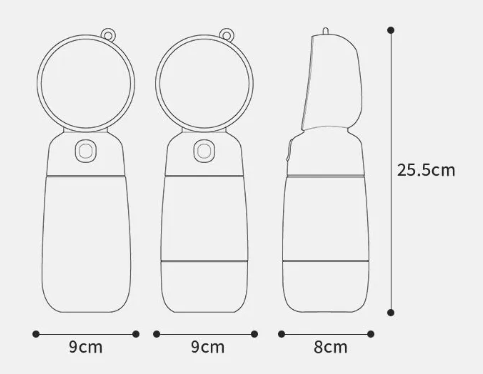 Botella Portátil de Agua para tu Perro